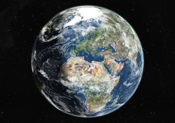 Globe Centered on Europe and Africa